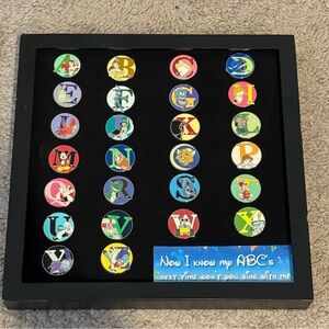 Disney 2008 WDW Hidden Mickey Character Alphabet Pin Set  Complete - 26 Pins